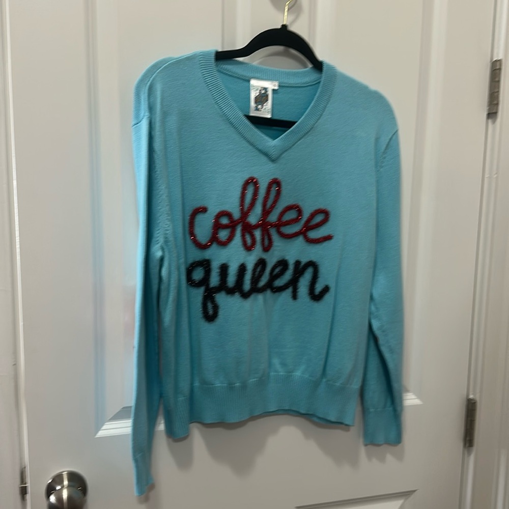 Queen of sparkles, small coffee, queen sweater